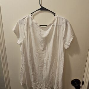J. Jill White Short Sleeve Top
